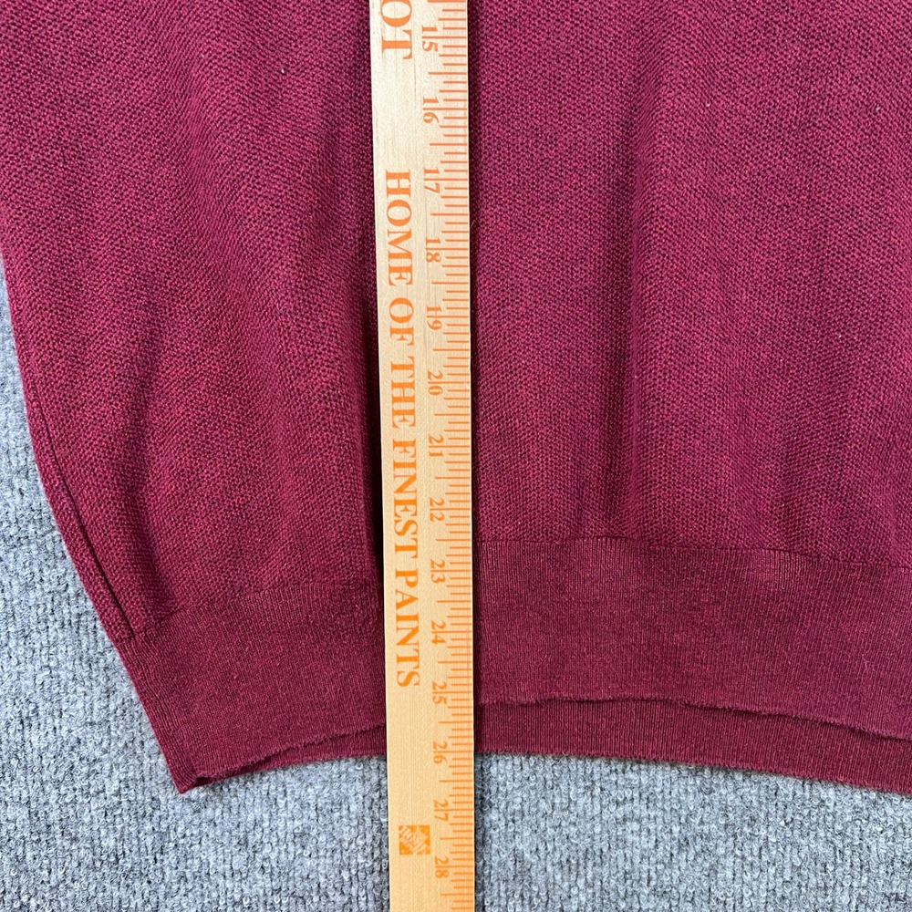 Polo Ralph Lauren 1/4 Zip Sweater Mens XL Red Pima Cotton Pullover Knit Pony - Picture 9 of 10